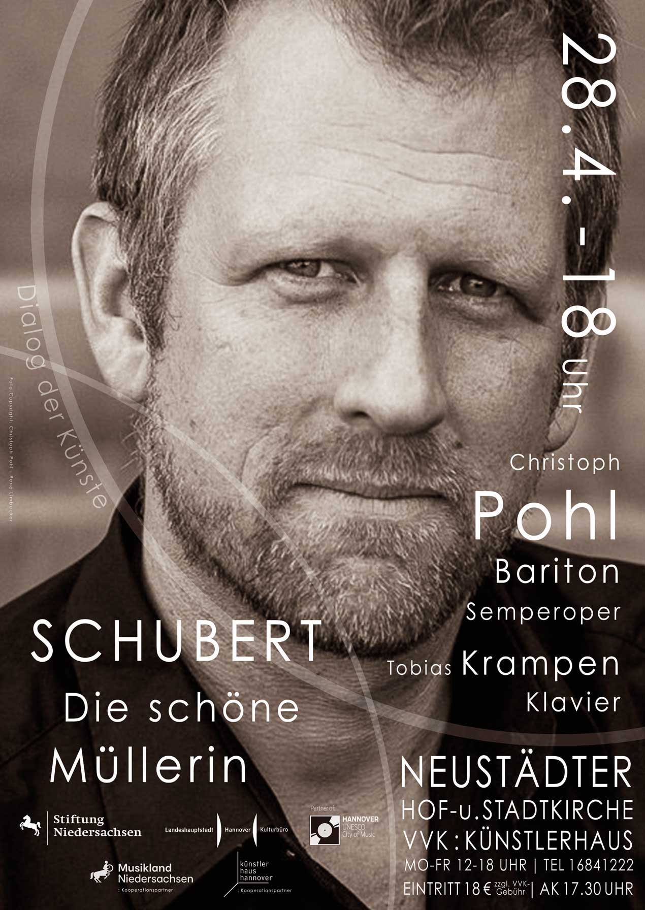 Plakat Die schöne Müllerin - Konzert mit Christoph Pohl