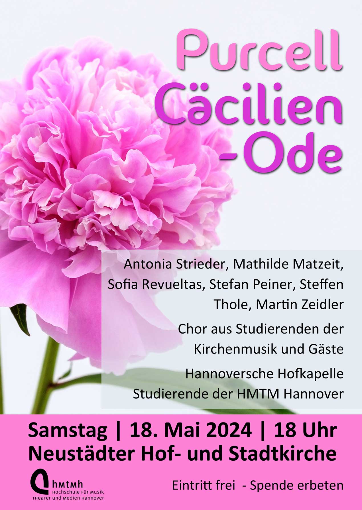 Plakat Purcell Caecilien Ode 2024 05 18